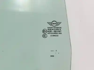 Peça sobressalente para automóvel em segunda mão vidro dianteiro esquerdo por mini roadster (r59) n47c20a referências oem iam   