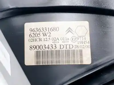 Recambio de automóvil de segunda mano de faro derecho para citroen saxo 1.5 d furio referencias oem iam 9636331680 89003433 