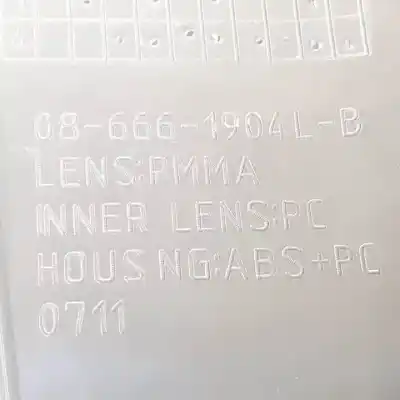 Second-hand car spare part left tailgate light for lancia ypsilon (101) 199a9000 oem iam references 086661904lb  