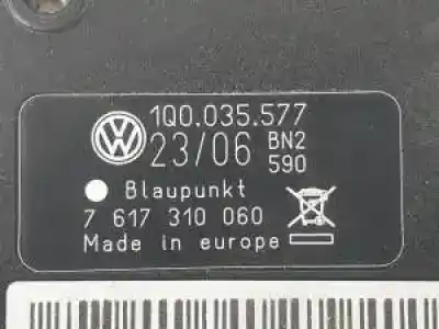 Second-hand car spare part electronic module for volkswagen eos (1f7) bvy oem iam references 1q0035577  