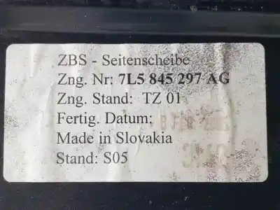 Автозапчастина б/у ліве задне скорівне скло для porsche cayenne (typ 9pa) m4800 посилання на oem iam 7l5845297  