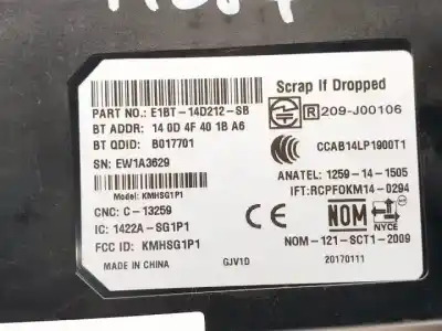 Second-hand car spare part electronic module for ford focus lim. (cb8) m1dd oem iam references e1bt14d212sb  ccab14lp1900t1