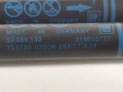 Автозапчасти б/у амортизаторы багажника/двери за opel corsa e (x15) 1.4 turbo (08, 68) ссылки oem iam 39089133  315005777