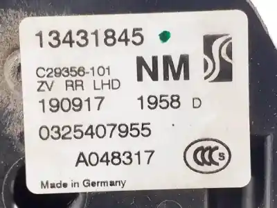 Автозапчасти б/у замок задней правой двери за opel corsa e (x15) 1.4 turbo (08, 68) ссылки oem iam 13431845  