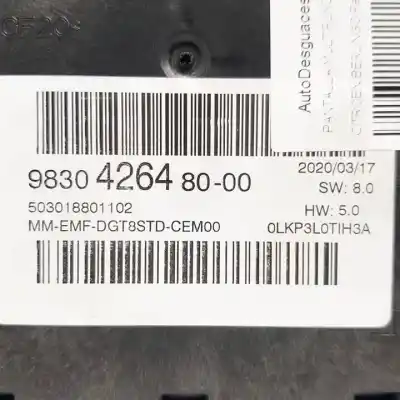 Second-hand car spare part multifunction display for citroen berlingo (k9) yh01 oem iam references   