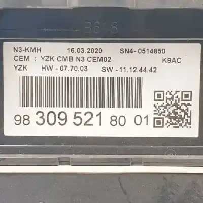 Peça sobressalente para automóvel em segunda mão quadrante por citroen berlingo (k9) yh01 referências oem iam   