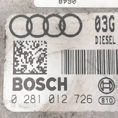 Second-hand car spare part ecu engine control for audi a4 berlina (8e) bre oem iam references 0281012726  03g906016je