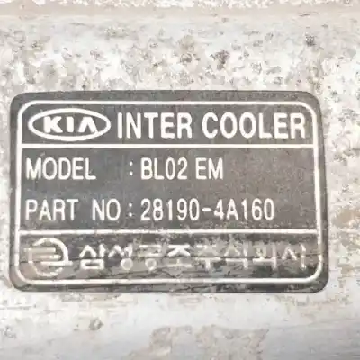 Peça sobressalente para automóvel em segunda mão intercooler por kia sorento (bl) d4cb referências oem iam 281904a160  