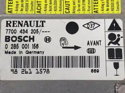 Second-hand car spare part airbag control unit for renault clio ii fase i (b/cbo) d7f720 oem iam references 0285001156  