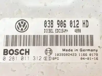 Second-hand car spare part ecu engine control for seat leon (1m1) d-asv oem iam references 0281011312  1039s02423