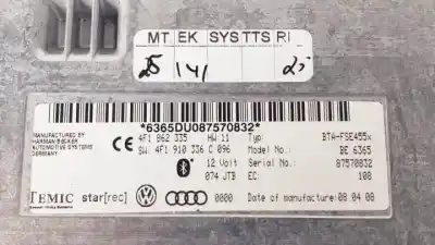 Автозапчастина б/у електронний модуль для audi q7 (4l) cas посилання на oem iam 4f1862335  8p0035503e