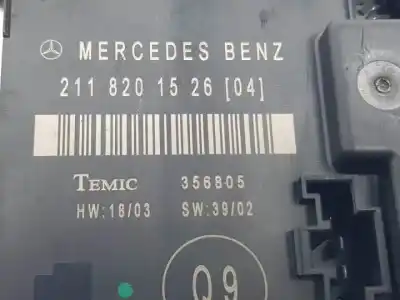 Автозапчастина б/у електронний модуль для mercedes-benz clase e (w211) familiar om648961 посилання на oem iam 211820152604  