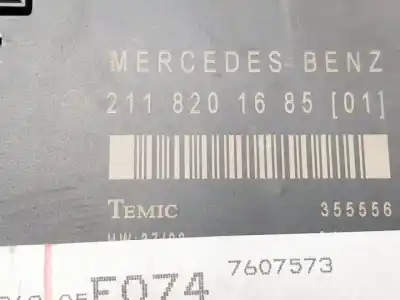 Автозапчастина б/у електронний модуль для mercedes-benz clase e (w211) familiar om648961 посилання на oem iam 2118201685  7607573