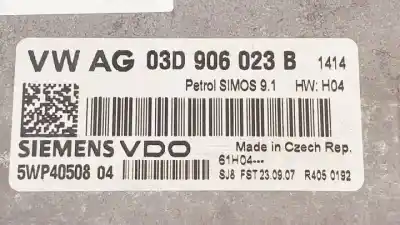 Автозапчасти б/у блок управления двигателем за skoda fabia (6y2/6y3) bmd ссылки oem iam 5wp4050804  