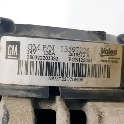 Автозапчастина б/у генератор для opel mokka x d14net посилання на oem iam 13597226  fgn12s064