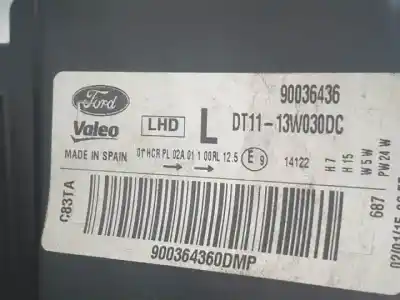 Gebrauchtes Autoersatzteil linker scheinwerfer zum ford transit connect (chc) t1ga oem-iam-referenzen dt1113w030dc  90036436