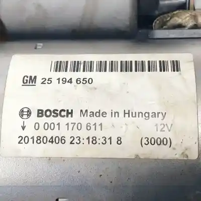 Автозапчасти б/у двигатель запускается за opel mokka / mokka x (j13) 1.4 4x4 (_76) ссылки oem iam 25194650  