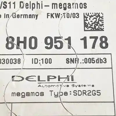 Автозапчастина б/у електронний модуль для audi a4 cabrio (8h) 2.4 v6 30v cat (bdv) посилання на oem iam 8h0951178  