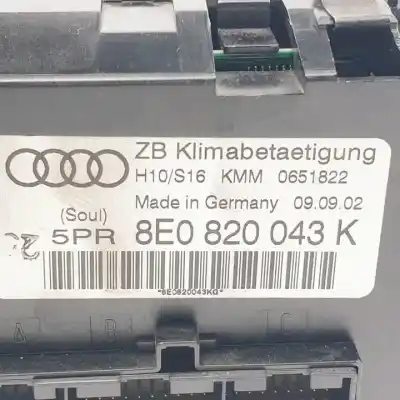 Автозапчастина б/у клімат-контроль для audi a4 cabrio (8h) 2.4 v6 30v cat (bdv) посилання на oem iam 8e0820043k  