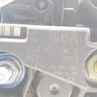 Автозапчастина б/у генератор для audi a4 cabrio (8h) 2.4 v6 30v cat (bdv) посилання на oem iam 078903016s  