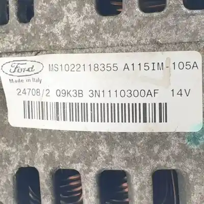 Автозапчастина б/у генератор для ford c-max (cb3) shda посилання на oem iam 3n1110300af  a115im