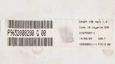 Peça sobressalente para automóvel em segunda mão quadrante por citroen c3 8hx referências oem iam 9652008280  