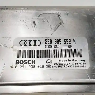 Автозапчастина б/у ебу контролер двигуна для audi a4 cabrio (8h) 2.4 v6 30v cat (bdv) посилання на oem iam 0261208039  1039s01137