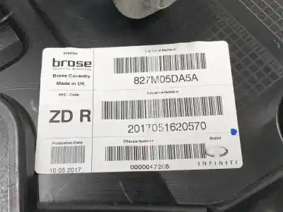 Автозапчасти б/у задний правый стеклорегулятор за infiniti q30 651930 ссылки oem iam 928339101  
