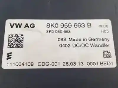 Second-hand car spare part electronic module for audi a4 berlina (b8) cjca oem iam references 8k0959663b  