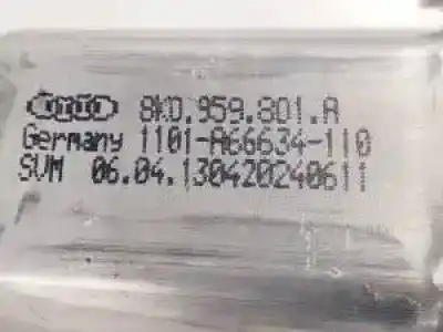 Second-hand car spare part driver left window regulator for audi a4 berlina (b8) cjca oem iam references 8k0837461a  