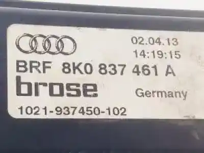 Second-hand car spare part driver left window regulator for audi a4 berlina (b8) cjca oem iam references 8k0837461a  