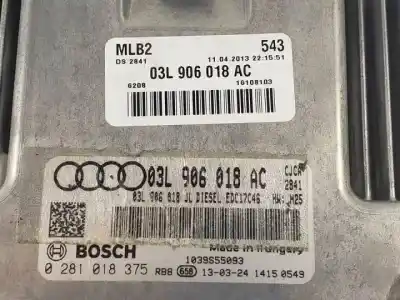 Second-hand car spare part ecu engine control for audi a4 berlina (b8) cjca oem iam references 0281018375  1039s55093