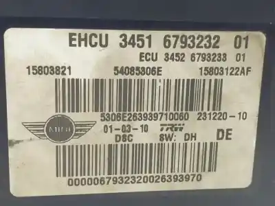 Автозапчастина б/у абс для mini cabrio (r57) n18b16a посилання на oem iam 34516793232  15803821