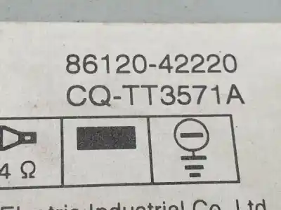 Автозапчастина б/у аудіо система / радіо cd для toyota rav 4 (a3) 1azfe посилання на oem iam 8612042220  