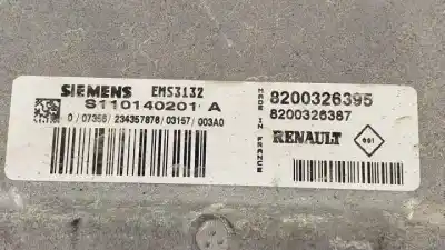 Second-hand car spare part ecu engine control for renault clio ii fase ii (b/cb0) d7f726 oem iam references s110140201a  8200326395