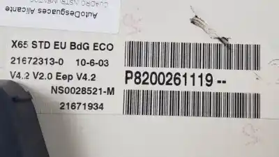Second-hand car spare part dashboard for renault clio ii fase ii (b/cb0) d7f726 oem iam references 8200261119  