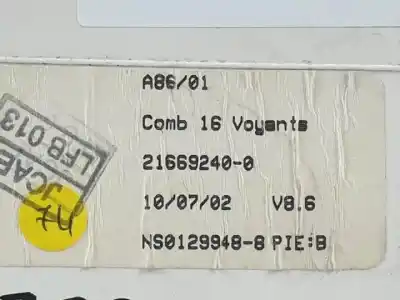 Peça sobressalente para automóvel em segunda mão quadrante por citroen c3 hfx(tu1jp) referências oem iam 9645994280b  