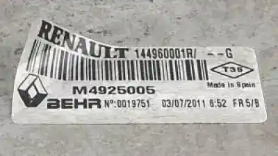 Peça sobressalente para automóvel em segunda mão intercooler por renault laguna iii m9r814 referências oem iam 144960001r  