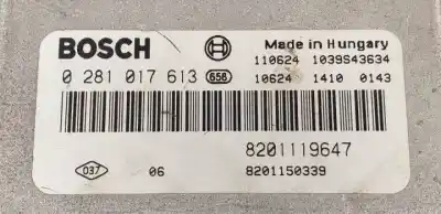 Peça sobressalente para automóvel em segunda mão centralina de motor uce por renault laguna iii m9r814 referências oem iam 0281017613  8201150339