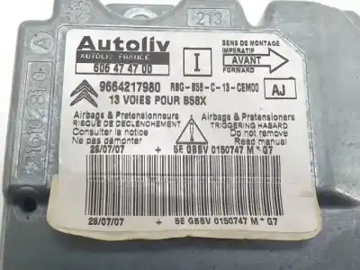 Автозапчастина б/у блок управління подушками безпеки для citroen c4 picasso i monospace (ud_) 2.0 hdi 138 посилання на oem iam 606474700  