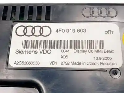 Second-hand car spare part multifunction display for audi a6 avant (4f5) bpp oem iam references 4f0919603  