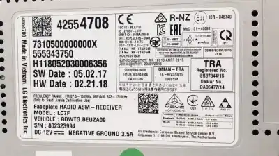 Автозапчасти б/у аудиосистема / радио cd за opel mokka / mokka x (j13) 1.4 4x4 (_76) ссылки oem iam 555343750  
