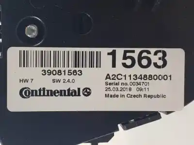 Автозапчасти б/у климат-контроль за opel mokka / mokka x (j13) 1.4 4x4 (_76) ссылки oem iam 39081563  