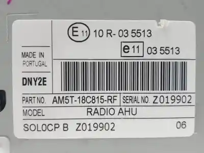 Pezzo di ricambio per auto di seconda mano impianto audio / radio cd per ford grand c-max (cb7) ufdb riferimenti oem iam am5t18c815rf  