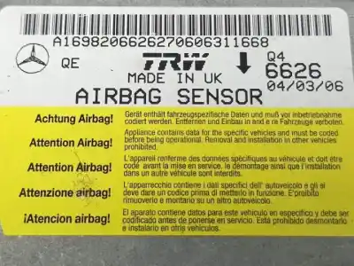 Автозапчастина б/у блок управління подушками безпеки для mercedes-benz b-class (w245) b 180 cdi (245.207) 640940 посилання на oem iam a1698206626  