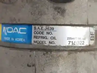 Second-hand car spare part air conditioning compressor for daewoo tacuma t20sed oem iam references 715022  