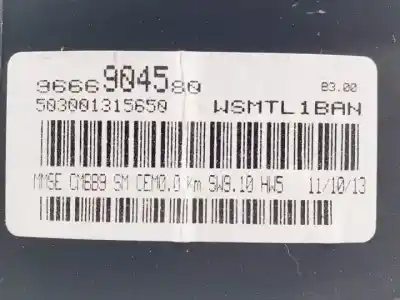 Second-hand car spare part dashboard for fiat ii scudo (272) combi rhh oem iam references 9666904580  