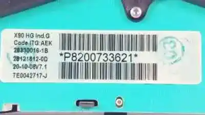 Peça sobressalente para automóvel em segunda mão quadrante por dacia sandero 1.6 lpg referências oem iam 8200733621  