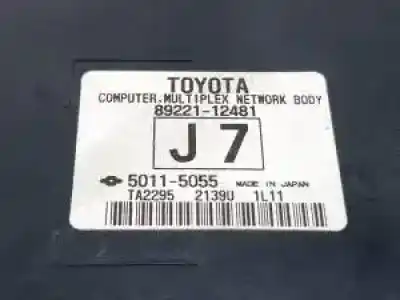 Second-hand car spare part electronic module for toyota auris (_e15_) 2.0 d-4d (ade150_) oem iam references 8922112481  
