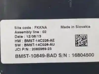 Peça sobressalente para automóvel em segunda mão quadrante por ford grand c-max (cb7) m1da referências oem iam bm5t10849bad  